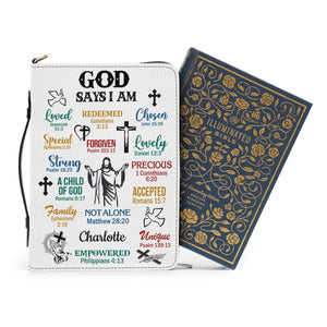 What God Says About You - Scripture Gifts For Women Of God - Personalized Bible Covers - AT4080603