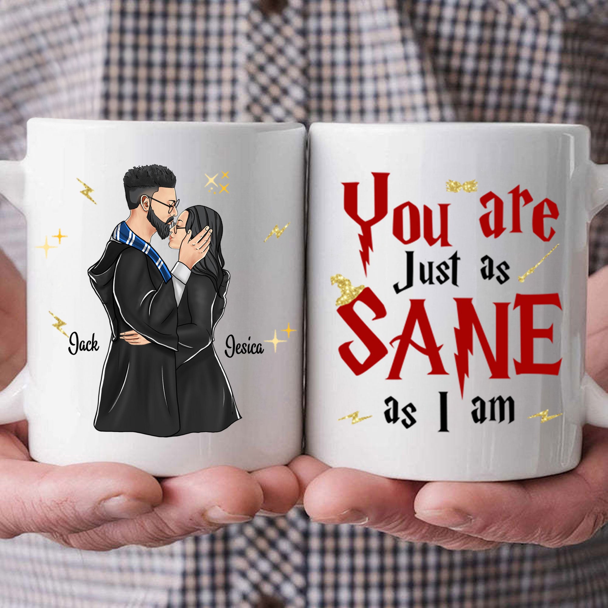 Wizard Couple You Are Just As Sane As I Am - Gift For Couple - Personalized Ceramic Mug - CL20 NH96