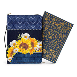 Sunflower Faith Over Fear - Awesome Personalized Bible Covers - AT4082426