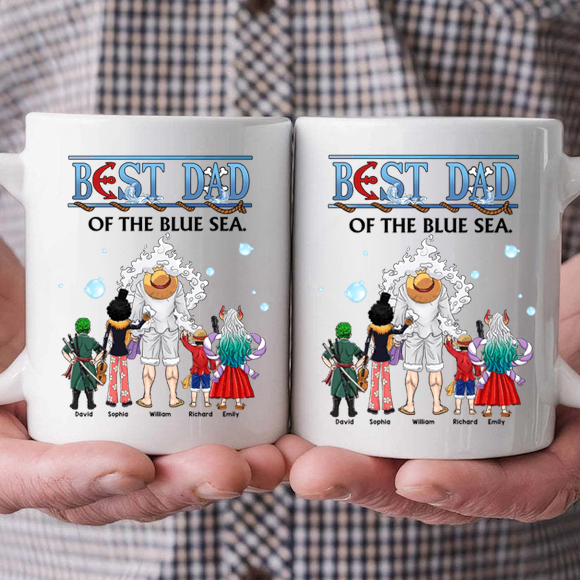 Best Dad Of The Blue Sea - Gift For Dad - Personalized Ceramic Mug - CL11 NA94