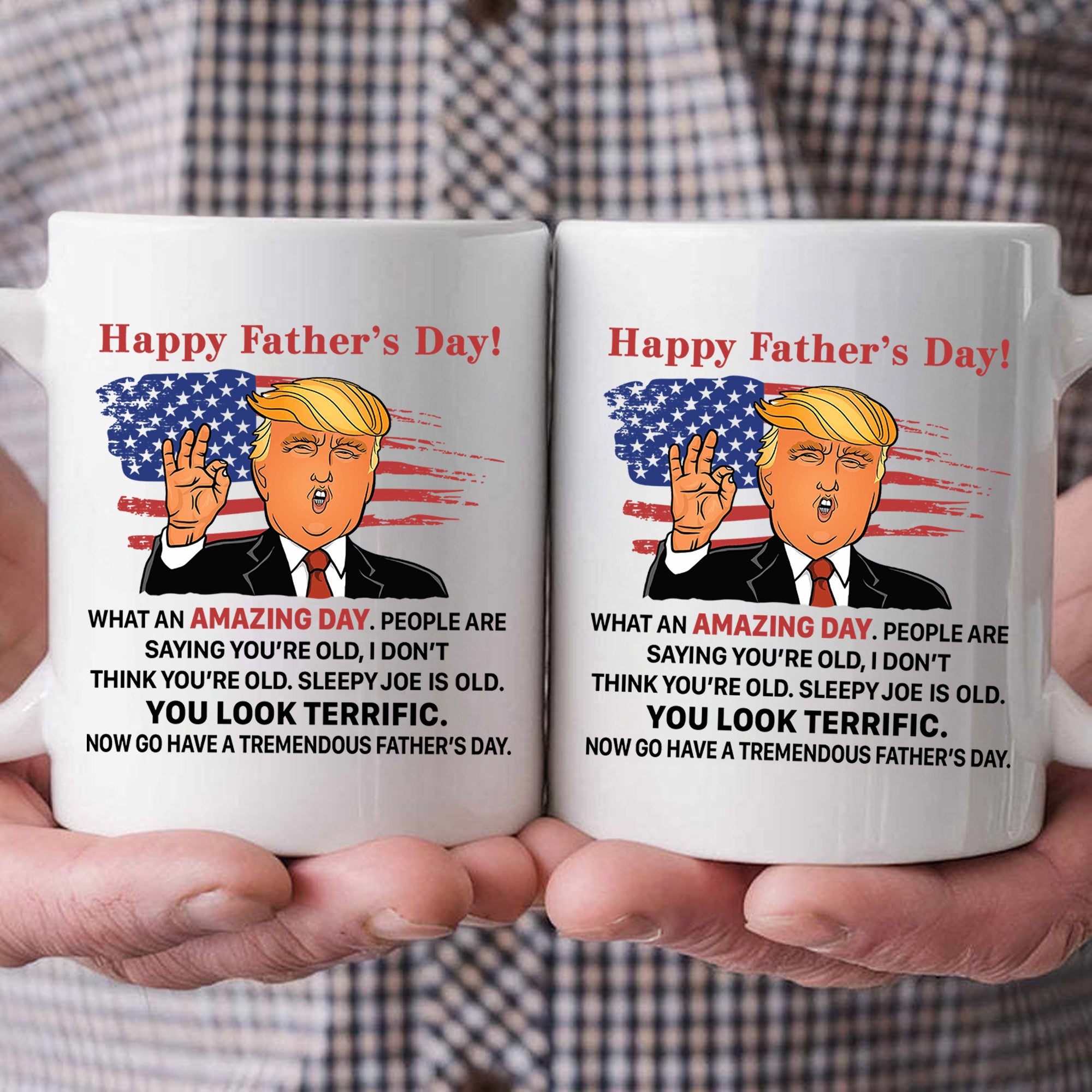 What An Amazing Day President Donald Trump - Gift For Father's Day - Personalized Ceramic Mug - NH96