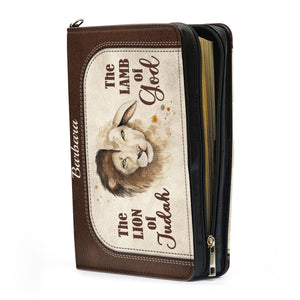 The Lion Of Judah The Lamb Of God - Beautiful Personalized Bible Covers - AT4081436