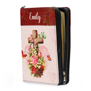 For God So Loved The World Christian Valentine - Unique Personalized Bible Covers - AT4080932