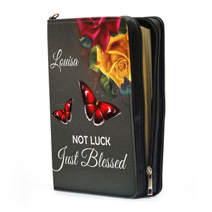 Not Luck, Just Blessed - Beautiful Personalized Bible Covers - AT4081324