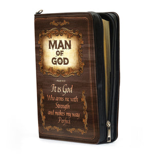 Psalm 1832 Man Of God - Thoughtful Gift For Christians - Personalized Bible Covers - AT40821428