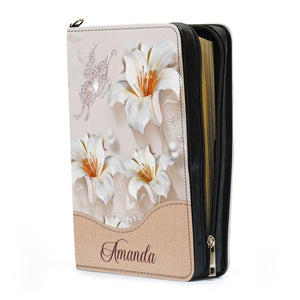 Lily In The Beginning Was The Word - Awesome Personalized Bible Covers - AT4081409