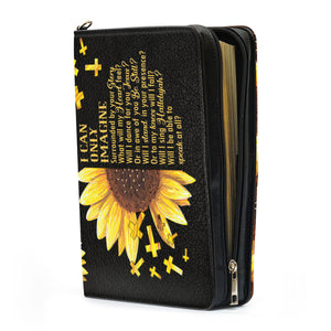 I Can Only Imagine Sunflower And Cross - Personalized Bible Covers - AT4080914