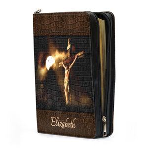 Special Jesus The Man On The Cross Never Stops Loving - Thoughtful Gift For Christians - Personalized Bible Covers - AT4081417