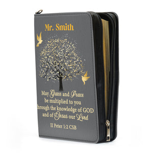 Grace And Peace - Beautiful Personalized Bible Covers - AT4082414