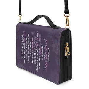 No Weapon Formed Against You Shall Prosper - Unique Personalized Bible Covers - AT4081350