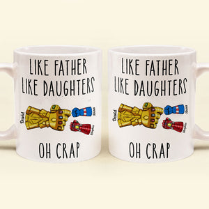 Like Father Like Daughter - Gift For Dad - Personalized Ceramic Mug