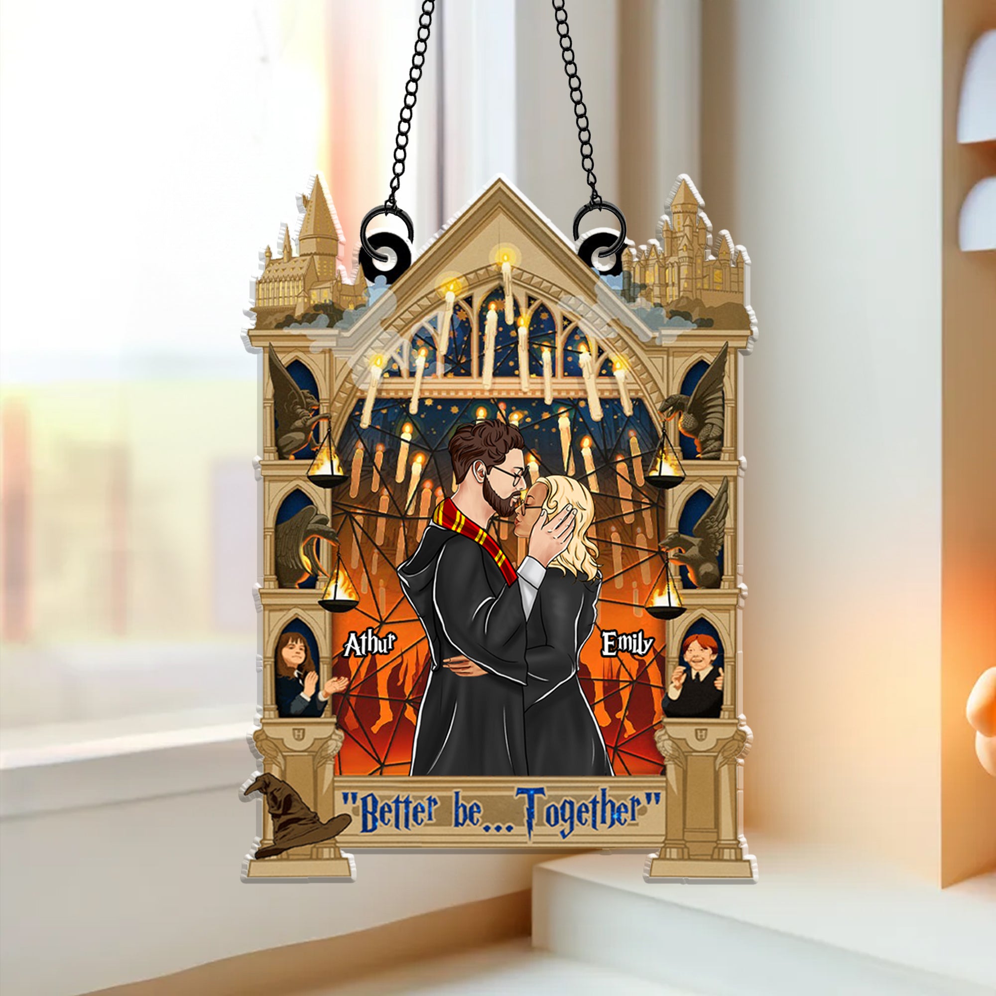 Better Be Together - Gift For Couple - Personalized Window Hanging Suncatcher Ornament - CL20 NH96