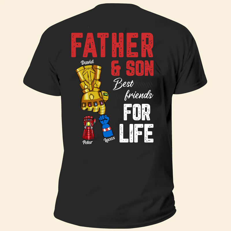 FamilyStore Father Son Best Friends For Life - Gift For Dad, Grandfather - Personalized Shirt