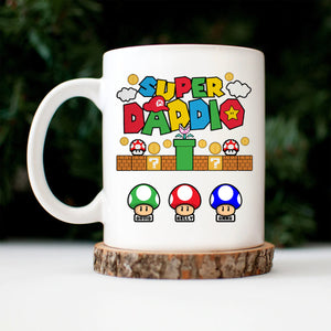Funny Super Daddio – Gift For Father's Day – Personalized Ceramic Mug