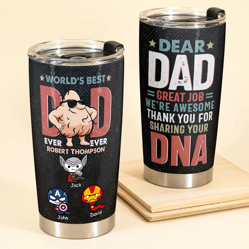 Thank You For Sharing Your DNA - Gift For Dad, Father - Personalized Tumbler