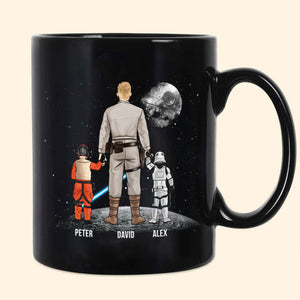 Star War The Galaxy Of Me And My Dad - Gift For Father's Day - Personalized Ceramic Mug