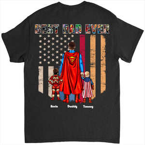 Super Hero Best Dad Ever My Hero Two Side - Gift For Dad - Personalized TShirt CL02