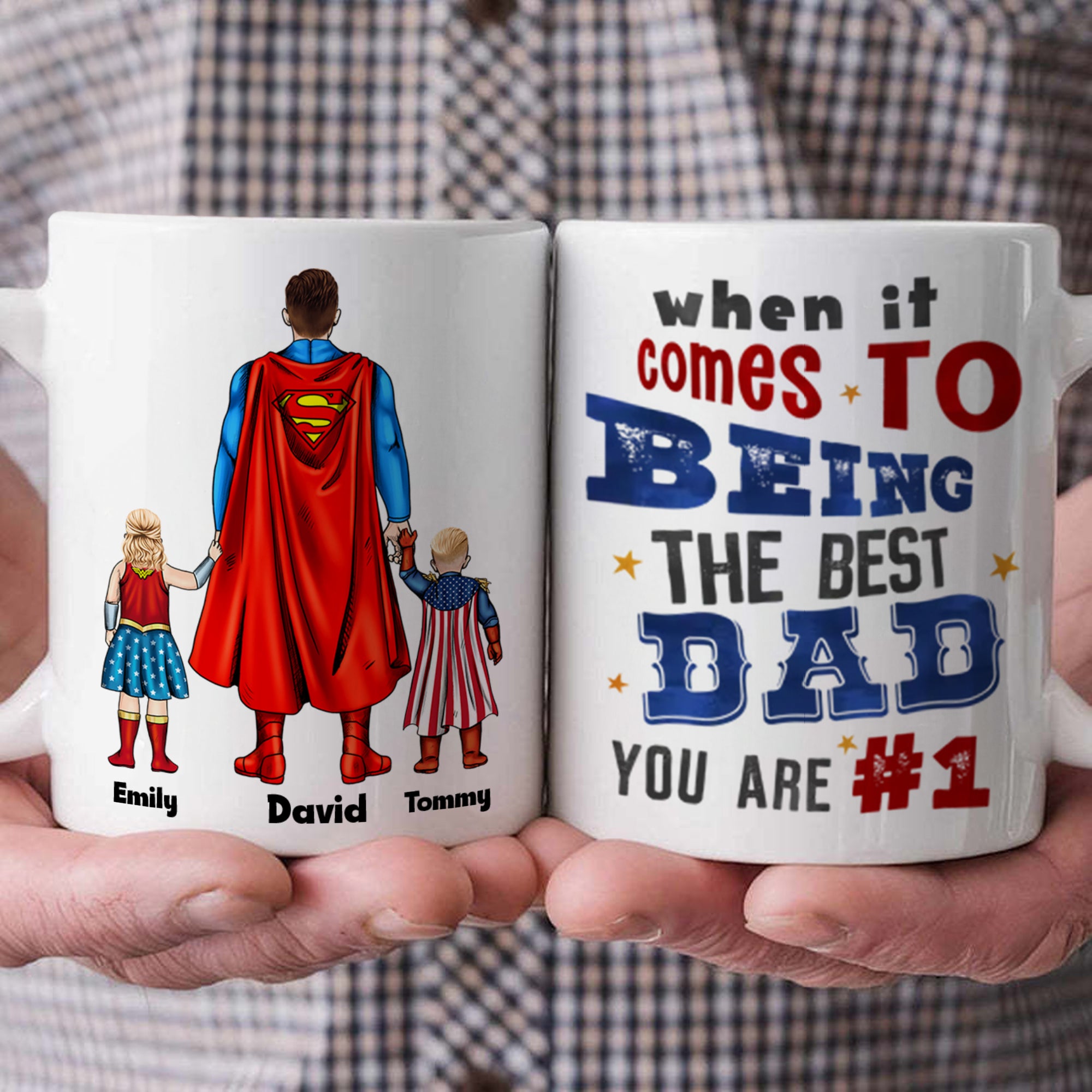 When It Comes To Being A Best Dad - Gift For Father's Day - Personalized Ceramic Mug