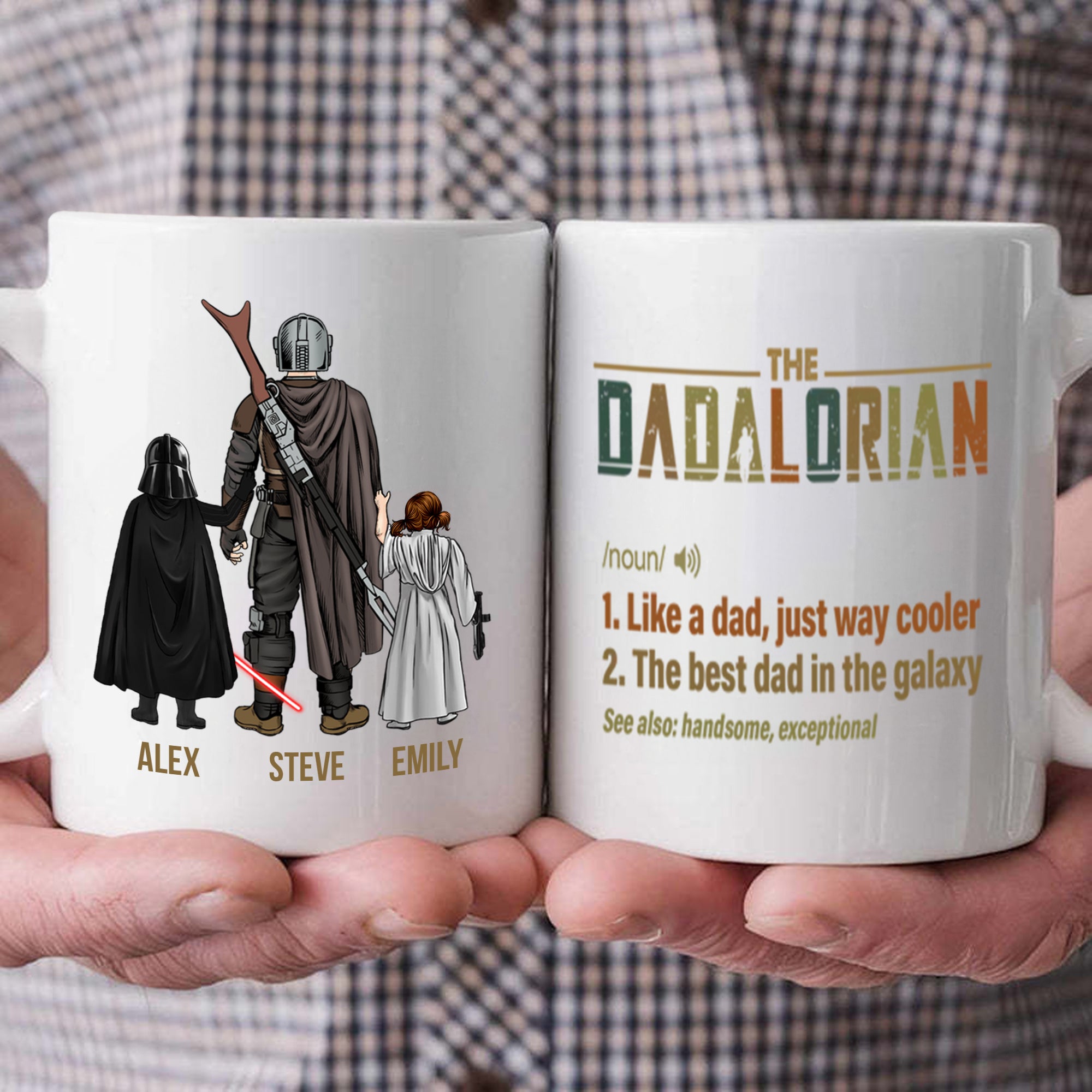 Star War The Definition Of A Dadalorian - Gift For Father's Day - Personalized Ceramic Mug