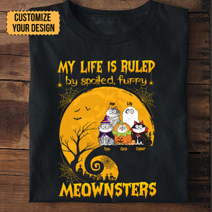 My Life Is Ruled By Meownsters - Gift For Pet Lovers - Personalized Unisex Tshirt - CLP01 NH96