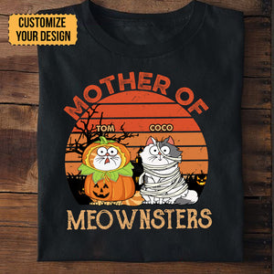 Mother Of Meownsters - Gift For Pet Lovers - Personalized Unisex Tshirt - CLP01 NH96