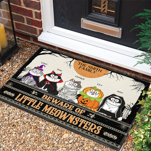 Beware Of Little Meownsters - Gift For Pet Lovers - Personalized Door Mat - CLP01 NH96