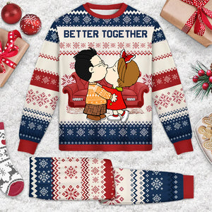 Peanuts Better Together - Personalized Unisex Pajamas Set - Gift For Couple, Husband Wife, Anniversary, Engagement, Wedding, Marriage - CL45 NA94