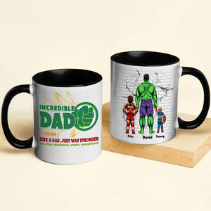 Incredible Dad Like Normal Dad But Always Cooler - Gift For Dad - Personalized Accent Mug - CL02 NA94