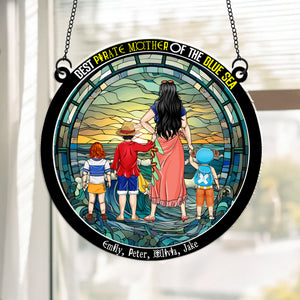 Best Pirate Mom Of Blue Sea - Gift For Mother - Window Hanging Suncatcher Ornament - CL11 NH96