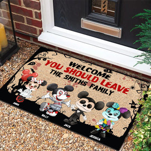 Welcome But You Should Leave - Personalized Door Mat - CL15 NA94