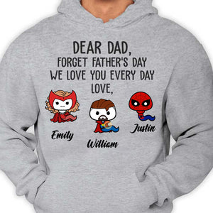 Dear Dad, We Love You Every Day - Gift for Dad - Personalized TShirt