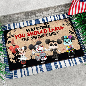 Welcome But You Should Leave - Personalized Door Mat - CL15 NA94