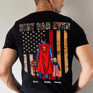 Super Hero Best Dad Ever My Hero Two Side - Gift For Dad - Personalized TShirt CL02