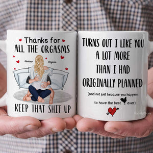 Turns Out I Like You A Lot More Than I Had Originally Planned - Personalized Ceramic Mug - Gift For Couple, Husband Wife, Anniversary, Engagement, Wedding, Marriage Gift - CL28 NH96