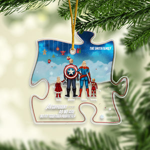 As Different As We Are We Fit Together Perfectly - Gift For Family - Personalized Acrylic Ornament - CL02 NA94