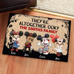 Happy Halloween They Are Altogether Ooky - Gift For Family - Personalized Door Mat - CL15 NA94