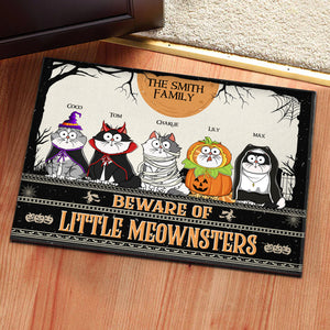 Beware Of Little Meownsters - Gift For Pet Lovers - Personalized Door Mat - CLP01 NH96