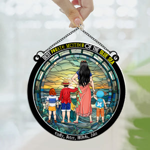 Best Pirate Mom Of Blue Sea - Gift For Mother - Window Hanging Suncatcher Ornament - CL11 NH96