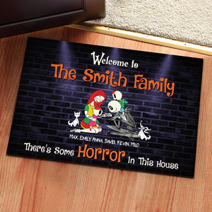 There Is Some Horror In This House - Personalized Door Mat - CL14 NA94