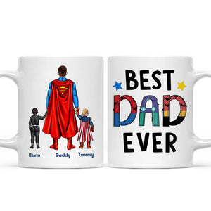 Father And Child Best Dad Ever - Gift For Dad - Personalized Ceramic Mug