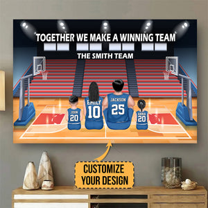 Life Is Better When You Play Basketball - GIft For Family, Basketball Lovers - Personalized Canvas Poster - SPCL03 NA94