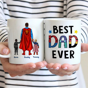 Father And Child Best Dad Ever - Gift For Dad - Personalized Ceramic Mug