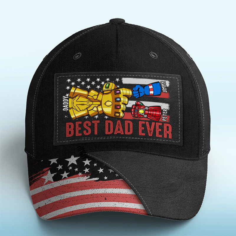 Best Daddy Ever America Flag - Gift For Father's Day, Gift For Dad, Grandpa - Personalized Classic Cap