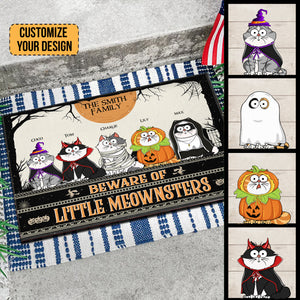 Beware Of Little Meownsters - Gift For Pet Lovers - Personalized Door Mat - CLP01 NH96