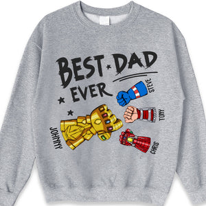 The Best Dad Ever My Hero - Gift For Father's Day, Gift For Dad - Personalized TShirt