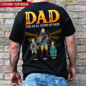 Zelda Dad The Real Hero Of Man - Gift For Father's Day - Personalized TShirt CL07