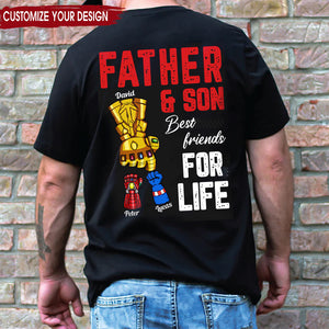 FamilyStore Father Son Best Friends For Life - Gift For Dad, Grandfather - Personalized Shirt