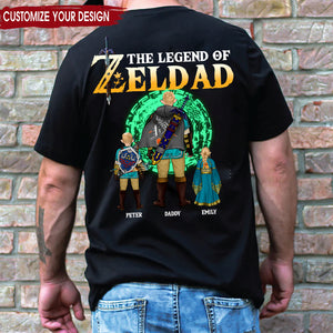 Zelda The Legend Of Dad The Green Gate To Travel Time - Gift For Dad, Husband Father's Day - Personalized TShirt CL07