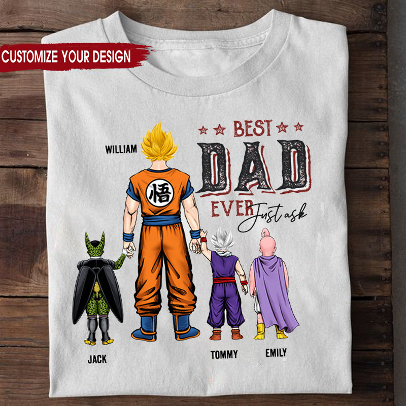 Super Hero Best Dad Ever Just Ask - Gift For Dad, Grandfather - Personalized Unisex Shirt CL02