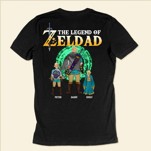 Zelda The Legend Of Dad The Green Gate To Travel Time - Gift For Dad, Husband Father's Day - Personalized TShirt CL07